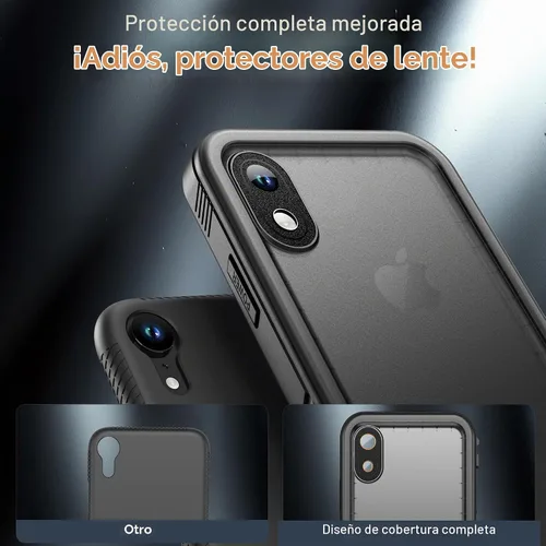 Vista 5 de Cozycase Funda impermeable para iPhone XR (10), a prueba de golpes, a prueba de polvo, con protector de pantalla integrado para Apple iPhone XR