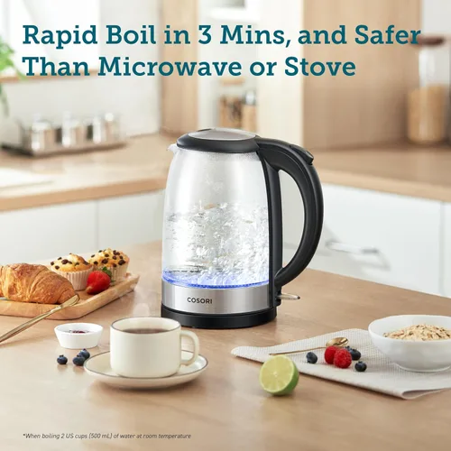 Vista 7 de COSORI Air Fryer Pro LE - Freidora de aire de 5 cuartos de galón, comidas rápidas y fáciles, hasta 450 ℉, silenciosa, 85% y hervidor eléctrico, olla
