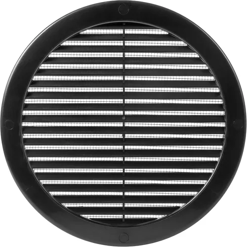 Vista 32 de Medida de apertura de 3'' x 3'' pulgadas / Rejilla externa de ventilación cuadrada blanca con malla protectora - Registro de plástico ligero Blanco