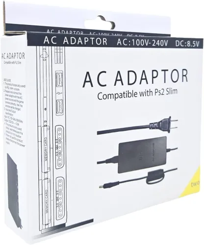 Vista 7 de Old Skool PS2 Adaptador de corriente alterna para Sony PlayStation 2 Slim