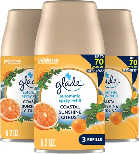 Vista 14 de Glade - Repuesto automático de aspersión, ambientador para el hogar y el baño, Aqua Waves, 6.2 oz, 3