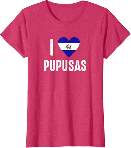 Vista 7 de Camiseta I Love Pupusa from El Salvador