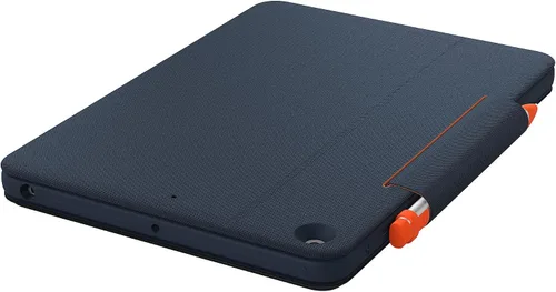 Vista 7 de Logitech Rugged Combo 3 Touch iPad® Funda de teclado con trackpad y conector inteligente para iPad (7ª, 8ª y 9ª generación) para educación - Azul