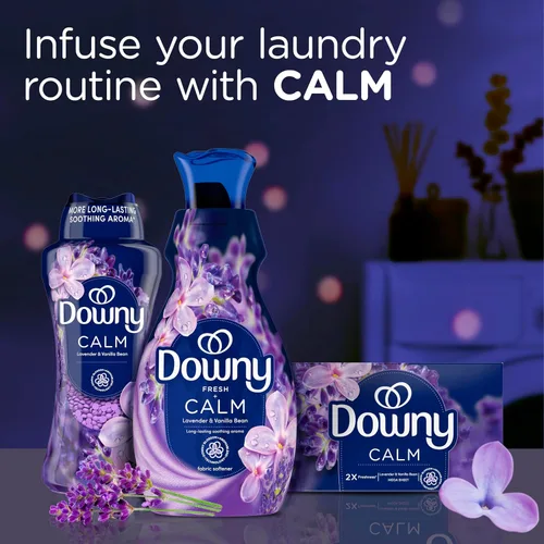 Vista 9 de Downy Líquido suavizante de telas ultrasuave, calma, lavanda y vainilla, 26 onzas líquidas, 39 cargas