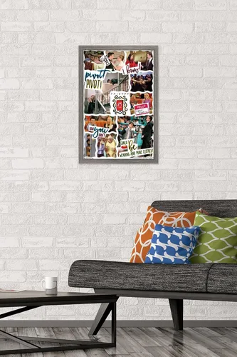 Vista 2 de Trends International Friends - 25th Wall Poster, 14.725" x 22.375", Barnwood Framed Version
