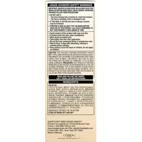 Vista 7 de L'Oreal Paris Superior Preference Sistema de cuidado del color, 5g marrón dorado medio