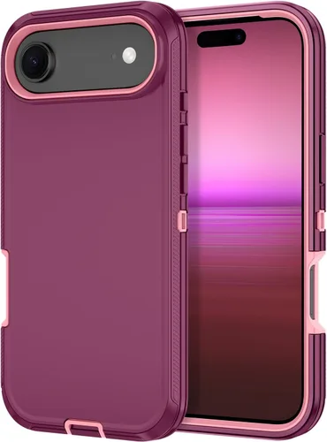 Vista 23 de I-HONVA Funda para iPhone 17 a prueba de golpes, a prueba de polvo y caídas, 3 capas de protección de cuerpo completo [sin protector de pantalla]