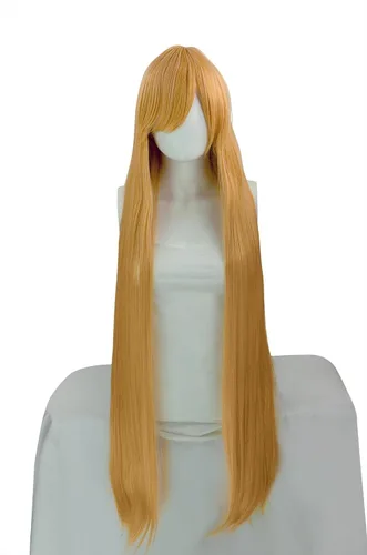 Vista 6 de Epic Cosplay Persephone Peluca larga y recta negra de 40 pulgadas (12B1)
