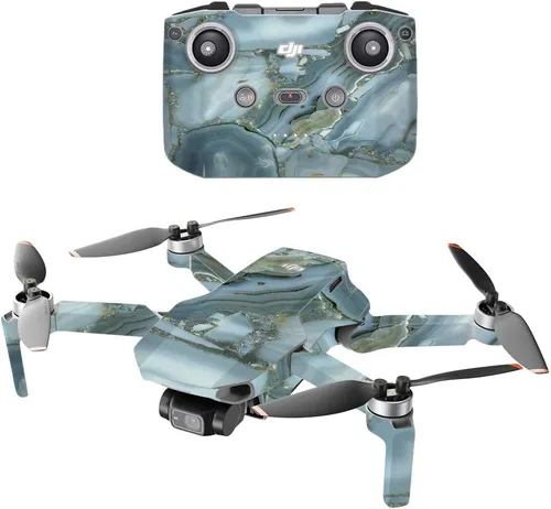 Vista 23 de MightySkins - Compatible con DJI Mini 2 Dron portátil – Mármol ámbar Funda protectora de vinilo duradera y única Fácil de aplicar, quitar