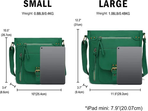 Vista 7 de Scarleton H2005 - Cartera para mujer, bolsas cruzadas, bolsa de hombro con múltiples bolsillos