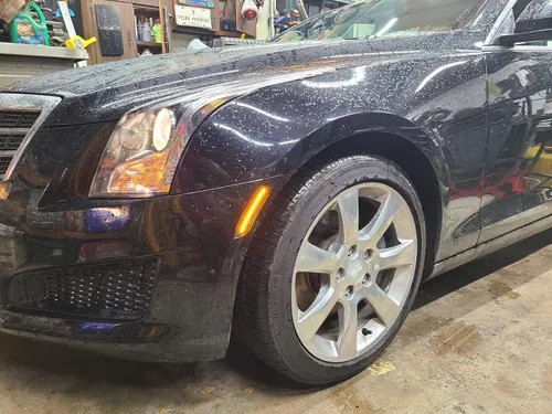 Vista 4 de iJDMTOY Kit de Luces Marcadoras Laterales LED Ámbar de Lente Transparente para Parachoques Compatible con Cadillac ATS 2013-2014, Cadillac XT5 2017