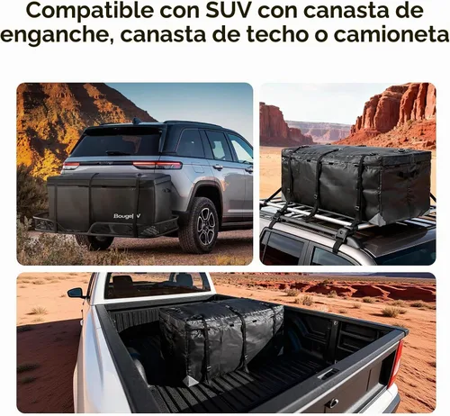 Vista 8 de BougeRV Bolsa de transporte de carga de enganche de 12 pies cúbicos 1000D
