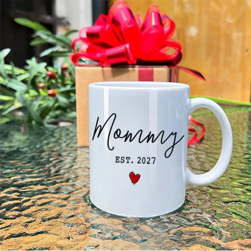 Vista 3 de Dnuiyses EST 2027 - Juego de tazas de café para papá y mamá, regalos para mamá por primera vez, regalo de papá por primera vez, regalos de tazas
