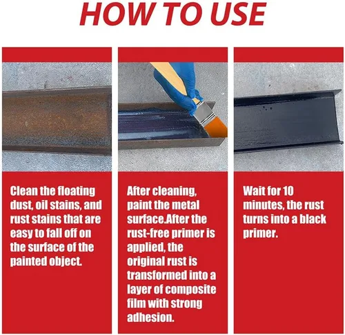 Vista 7 de Convertidor de eliminación de óxido de pintura metálica, convertidor removedor de óxido para metal, revestimiento preventivo de óxido, chasis