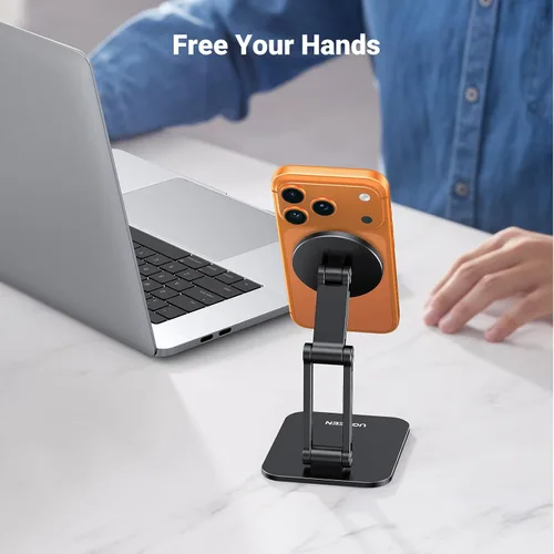 Vista 2 de UGREEN Soporte Magnético para Teléfono Compatible con Soporte MagSafe para Escritorio Diseño Ergonómico Ajustable, Soporte de Teléfono Celular