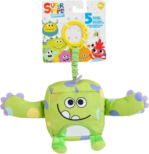 Vista 7 de WowWee Dewey de monstruos de peluche sensoriales súper simples (naranja) con más de 5 características sensoriales (a partir de 0 años)