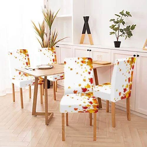Vista 2 de CAPSCEOLL Fundas para sillas Parsons de elastano, súper ajuste, extraíbles y lavables, para sillas de cocina, fundas protectoras para comedor