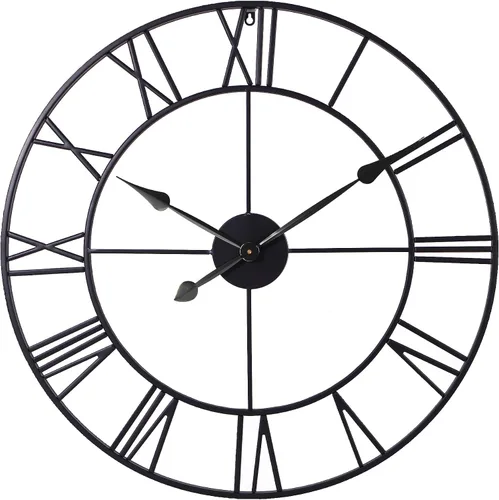 Vista 10 de INFINITY TIME Relojes de pared de gran tamaño de 30 pulgadas para Dorado