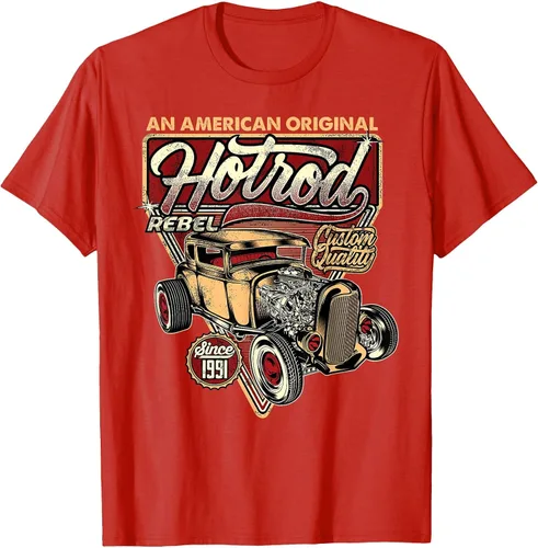 Vista 78 de Camiseta vintage Hot Rod Speed and Power para hombre Asphalt Grey