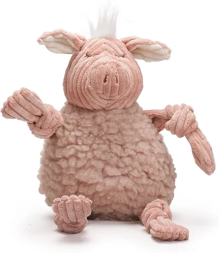 Vista 12 de HuggleHounds Knottie Juguete de Peluche para Perros - Juguete de Animal de Peluche para Perros, Juguetes para Cachorros, Juguete Chirriante