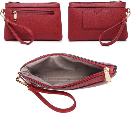 Vista 7 de Marco M - Bolso de mano y bolso para mujer con asa superior y cartera a juego