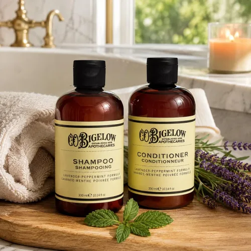 Vista 4 de C.O. Bigelow Champú de menta de lavanda, lavado de cabello sin sulfato