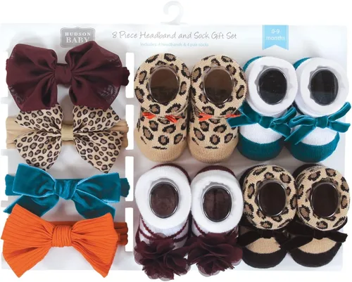 Vista 2 de Hudson Baby baby-girls Headband and Socks Giftset