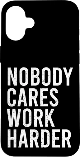 Vista 22 de Funda de regalo para iPhone 13 Nobody Care Work Hard Actitude Grit Hustle Success