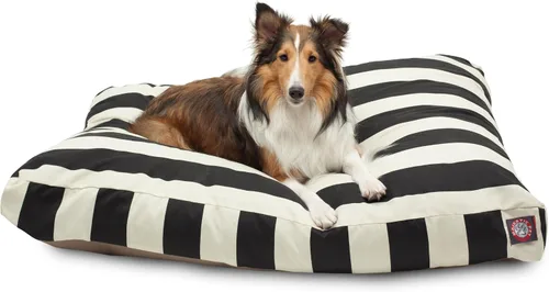 Vista 28 de Majestic Pet Cama rectangular grande para perros con rayas lavable, cama antideslizante y cómoda para mascotas, cama para perros con funda extraíble
