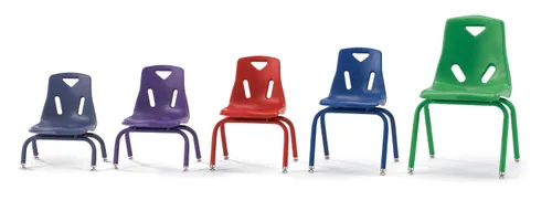 Vista 6 de Berries - Silla apilable con patas recubiertas de polvo