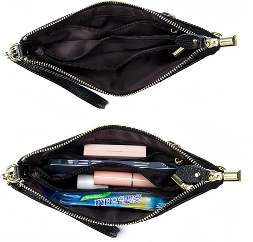 Vista 3 de lecxci monederos para teléfono billeteras de cuero con ranuras para tarjetas, para mujer.