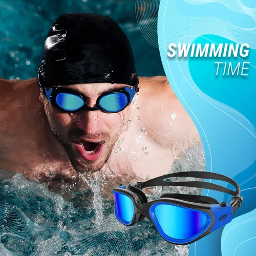 Vista 2 de POLARS DESIGN Gafas de natación, gafas de natación polarizadas antivaho para adultos, hombres y mujeres