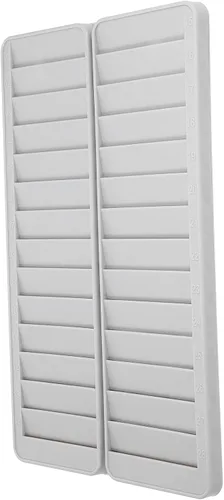 Vista 8 de Estante para tarjetas de 28 tiempos, soporte para tarjetas de tiempo, montado en la pared, organizador colgante para oficina, almacén, fábrica