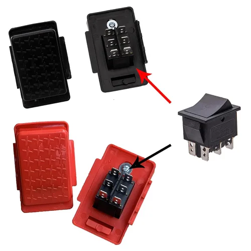 Vista 3 de weelye 2 Unidades Interruptor de Pie Eléctrico para Niños, Interruptor Automático de Reinicio para Juguetes de Montar Eléctricos, Piezas