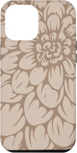Vista 25 de iPhone 16 Cute Brown and Tan (Beige) Designer Flower Petals Case