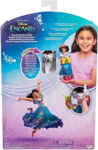 Vista 3 de Disney Encanto - Muñeca Mirabel Canta y Toca, canta música y toca el acordeón