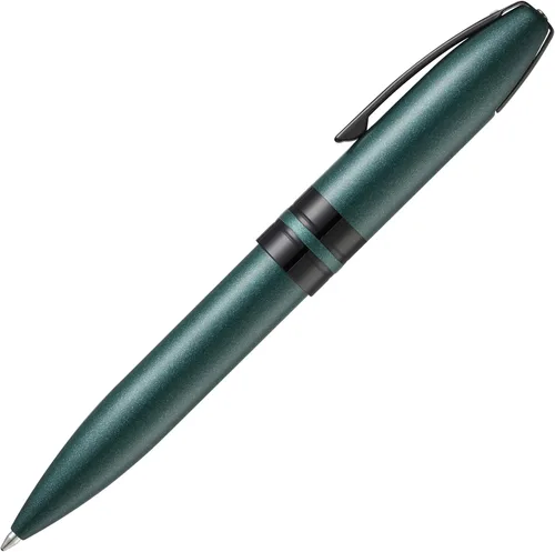 Vista 14 de Sheaffer Icon Chrome con aplicaciones PVD negro brillante - Med Nib Cromado
