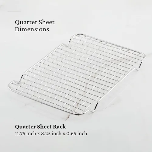 Vista 6 de Hestan Provisions OvenBond - Estante de refrigeración de acero inoxidable de 9 x 12.5 pulgadas (paquete de 2)