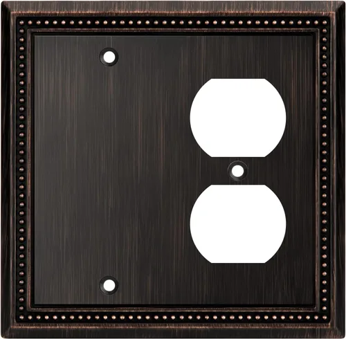 Vista 134 de Henne Bery Sunken Pearls Placa de Pared Decorativa de Servicio Pesado Placa de Interruptor Cubierta de Tomacorriente