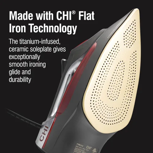 Vista 2 de CHI Plancha de vapor para ropa con ráfaga de vapor vertical, 1700 vatios