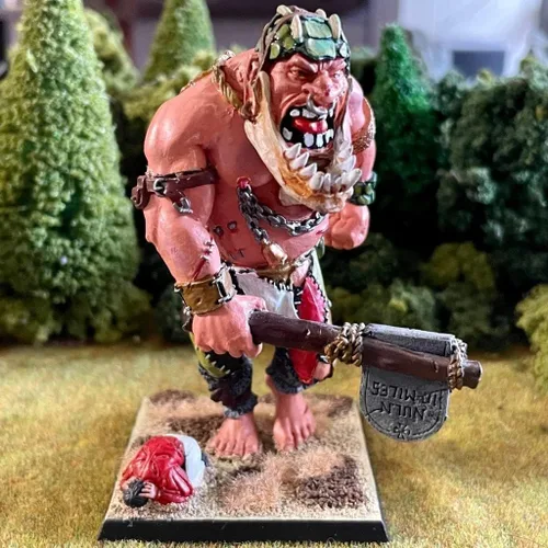 Vista 2 de Gigante 1 Ogro Troll en miniatura pintado Orcos Goblins Gargant Batallas de fantasía El Viejo Mundo Oldhammer 1.102 in