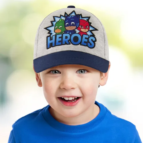 Vista 2 de PJ Masks boys Pj Masks Toddler Hat for Size 2-4 Or 4-7 Kids Baseball Cap Gray 2-4T US
