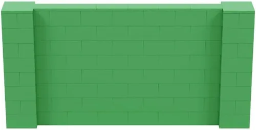 Vista 54 de EverBlock Kit de pared de 5 x 4 pies Bloques de construcción modulares Sistema de pared para edificios, pantallas y estructuras Divisor