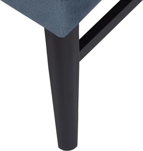 Vista 12 de Roundhill Furniture Wendell - Juego de 2 sillas de comedor tapizadas contemporáneas, color azul