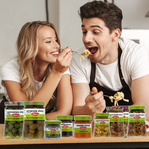 Vista 5 de FRATELLI D'AMICO Setas mixtas en aceite, tamaño familiar, 24.7 oz (700 g) Italian Appetizer in Designer Jar with 6 Varieties of Mushrooms in Oil