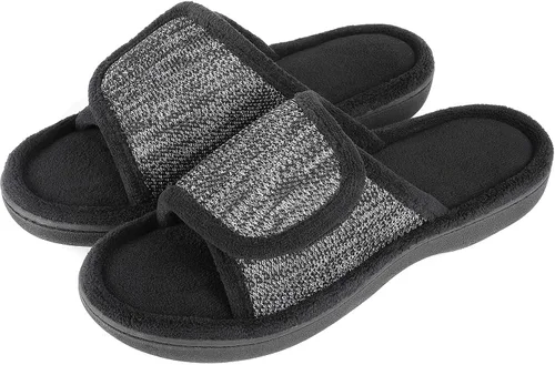 Vista 7 de RockDove - Pantuflas de espuma viscoelástica ajustables para hombre
