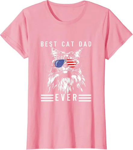 Vista 13 de Funny Maine Coon Cat Best Cat Dad Ever Funny Cat Maine Coon Camiseta, Negro, S
