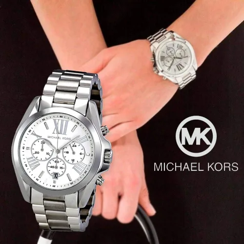 Vista 5 de Michael Kors Reloj de cuarzo plateado para hombre MK5535