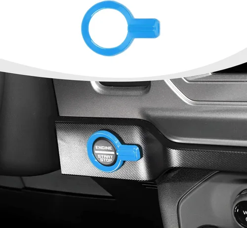 Vista 15 de RAZPOY para Bronco Cubierta de Botón de Arranque por Empuje, Moldura de Botón de Arranque y Parada del Motor Compatible con Accesorios Interiores