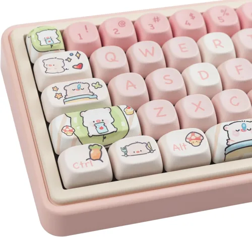 Vista 15 de Hyekit Teclas PBT, bonitas teclas Kawaii para teclados mecánicos Cherry MX 13